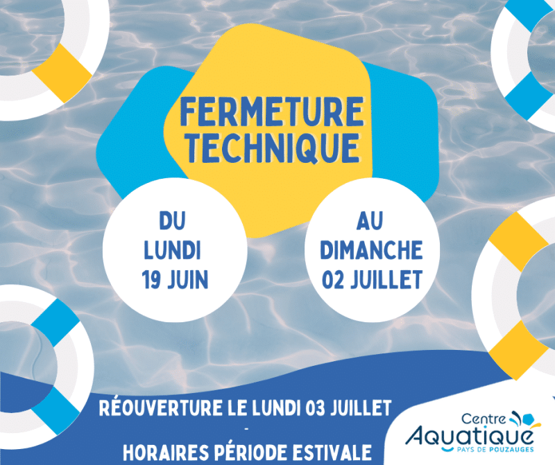 Image actualité Fermeture technique du Centre aquatique