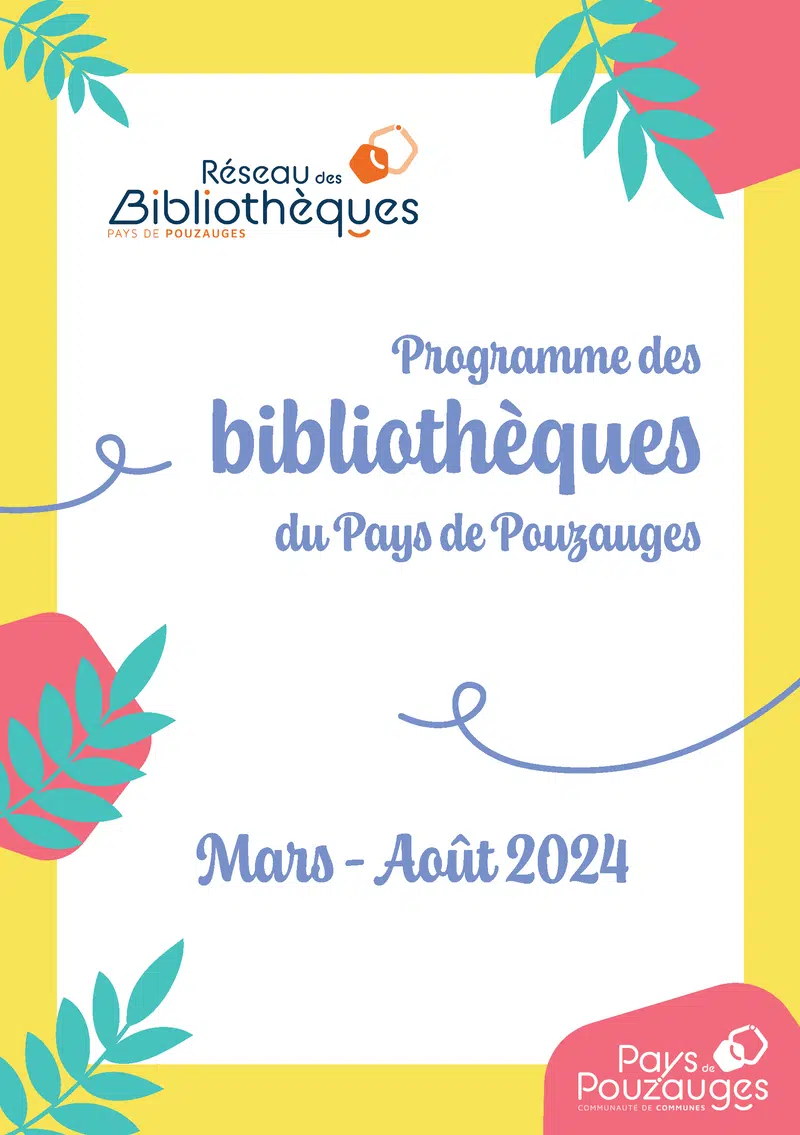 Image publication Programme des bibliothèques mars-août 2024