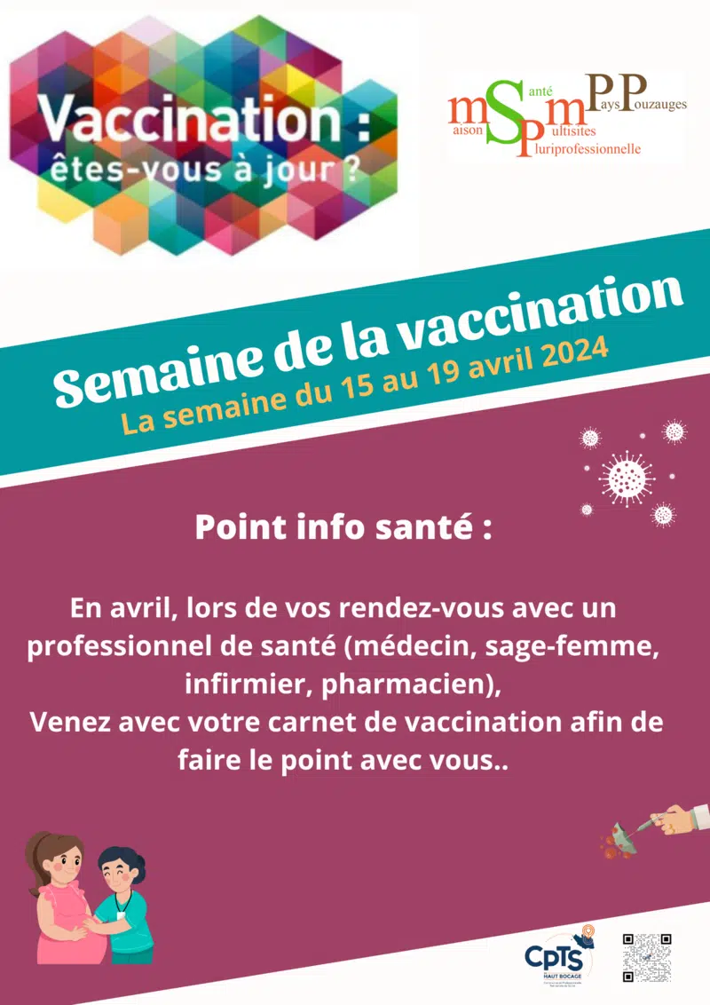 Photo Semaine de la vaccination, les professionnels de santé se mobilisent !