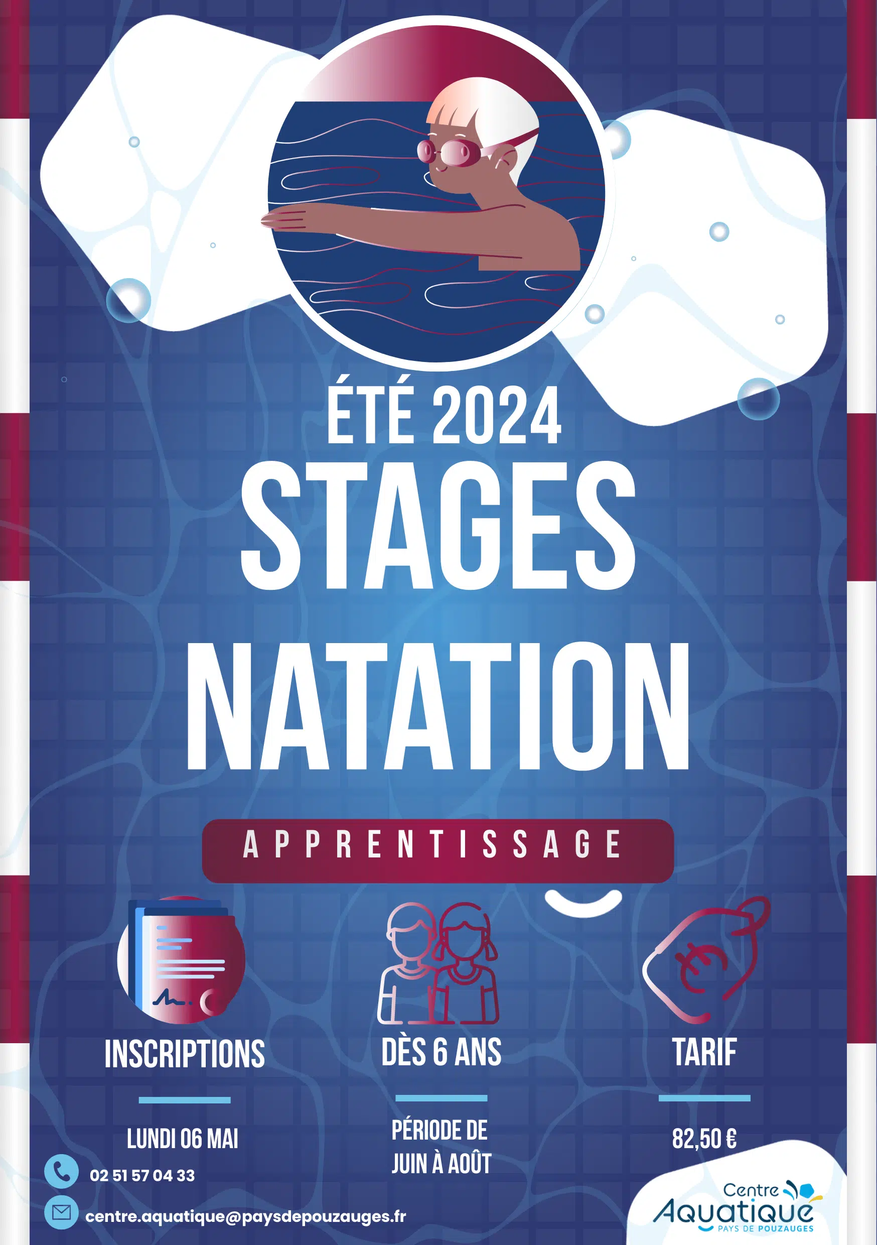 Image principale Stages de natation vacances d’été 2024