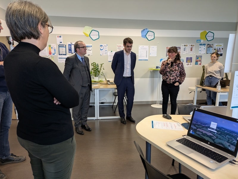 Photo Visite de l’Agence nationale de la cohésion des territoires